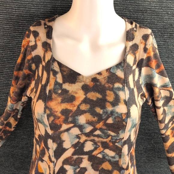 Amma Design Made In LA A-line Mini-Dress Abstract Colorful Pattern - Picture 5 of 14